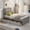 Gray#1, variant on Twin Size Adjustable Bed Base, Platform Storage Bed, 2 drawers with wheels, Twin Size Frame, Gray, Gray Bed Frames,Pine Platform Bed Frames, Furniture Bedroom Furniture Beds, Frames & Bases