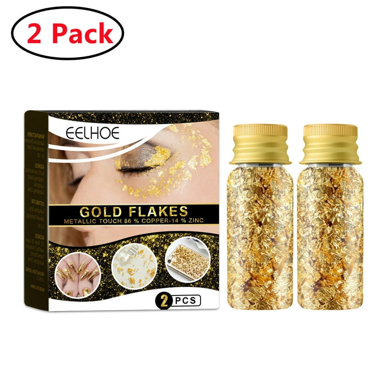 4 Bottles 5 Grams Gold Flakes, Gold Foil For Nails, Gold Foil Flakes For  Resin Imitation Gold Leaf For Jewelry Resin, Nails And Jewelry Making