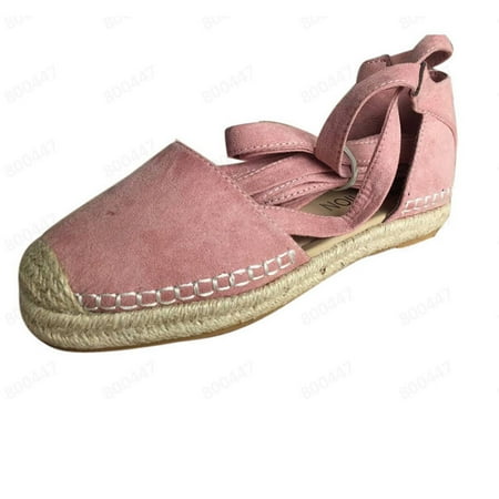 

Womens Flat Lace-Up Summer Holiday Sandals Shoes Strap Shoes