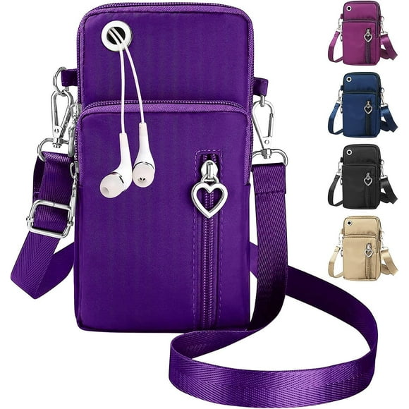 Sac pour Cellulaire avec Sac à Main pour Accrocher Autour Sac en Tissu pour Cellulaire pour Dames