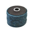 thumbnail image 4 of 10 Pack Premium Zirconia Flap Discs 4-1/2 X 7/8 inch 40 / 60 / 80 / 100 Grit Grinding Wheel Sandpaper for Sanding Grinding (80 Grits), 4 of 6