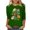 Green, variant on YanHoo Women 3/4 Sleeve Tshirt Graphic 3/4 Sleeve Tops for Women 3/4 Sleeve Crewneck Loose Fit Top Womens 3/4 Sleeve Tee Shirts Sale under 10