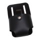 thumbnail image 2 of Estuche para cinturón con cinta métrica, herramienta de seguro para electricistas, artesanía en cuero sintético. Negro, 2 of 8