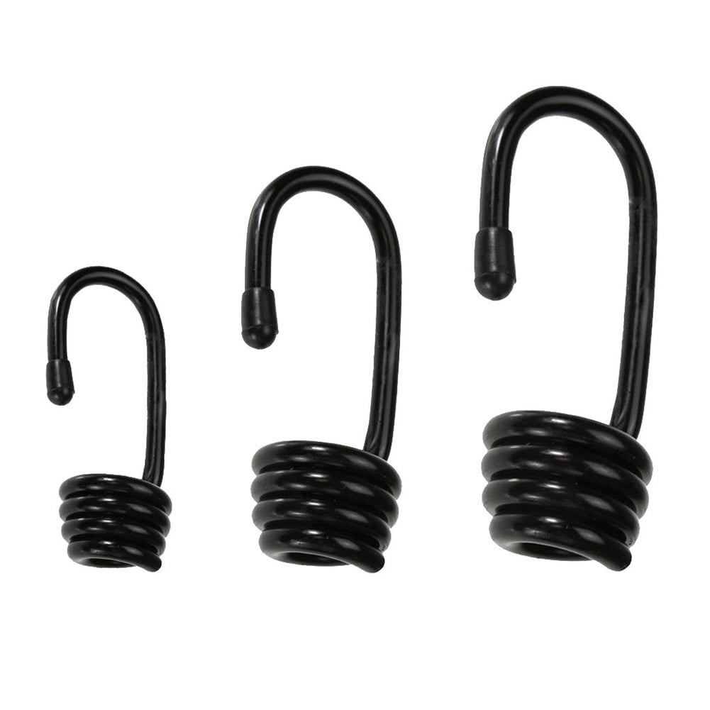 Details about / 2 Pieces Plastic Coated Steel Wire Hooks For Shock Cord Bungee Rope End