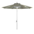 thumbnail image 1 of Parasol de Marché en Aluminium 7,5 Pieds Inclinaison Push Blanc Mat/sunbrella/naturel, 1 of 3
