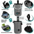thumbnail image 3 of PetAmi Dog Treat Pouch, Large Pet Training Treat Pouch with Pocket, Dog Trainer Essentials Supply Holder with Poop Bag Dispenser, Training Bag for Kibbles Toys, 3 Ways to Wear (Stripe Black), 3 of 7