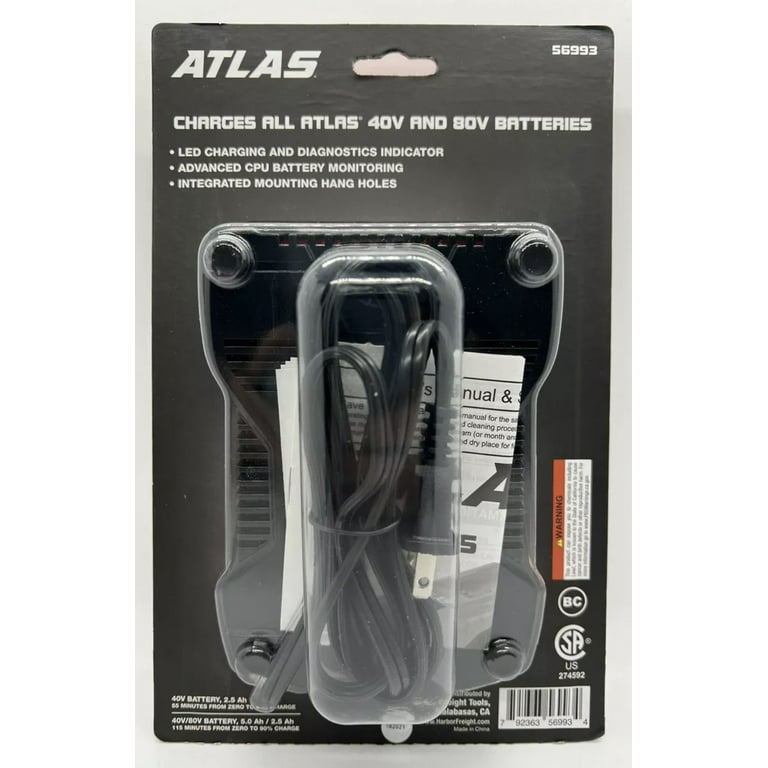 40v and 80v Dual Voltage Standard Battery Charger 40v and 80v Dual Voltage Standard Battery Charger