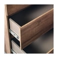 thumbnail image 3 of Wood Chest Four Drawer Walnut Brown Storage Organizer Bedroom Furniture, 3 of 6