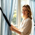 thumbnail image 4 of Tarmeek 2 Pack Blackout Curtain Tiebacks, Durable Cotton and Linen Blend, No Drill Decorative Holdbacks, Light Blocking Curtain Accessories for Bedroom Living Room, Black, 2 Pieces, 4 of 6