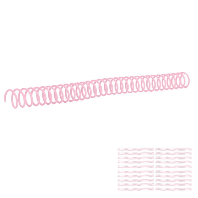 Plastic Spiral Binding Coils 3/4in, Binding Spirals 20Pcs Aging Resistant Page Turning Reusable For A4 A5 Notebook For Students Pink