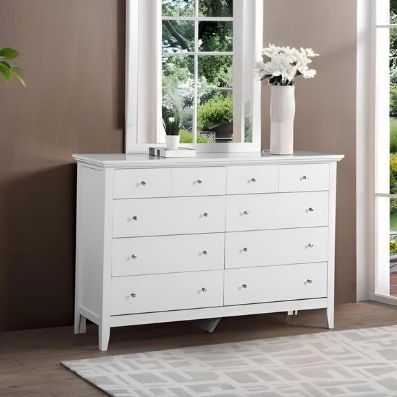 Miekor Furniture Hammond G5490-D Dresser, White 92655