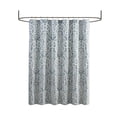 thumbnail image 5 of Madison Park Aqua/Silver Shower Curtain, Traditional Jacquard Bath Curtain with 12 Button Holes, Machine Washable 72” x 72” Shower Curtain, 5 of 6