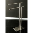 thumbnail image 2 of Kingston Brass SCC6038 Edenscape 32-7/16 Inch Freestanding Pedestal 2-Tier L-Shape Towel Rack in Brushed Nickel, 2 of 8