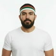 thumbnail image 4 of Couver Unisex Mexico Italy Belarus Country Flag Cotton Sports Headband, 3 Pieces, 4 of 7