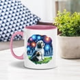 thumbnail image 2 of Happy New Year Havanese Family Cheer Winter Midnight Firework 11oz Accent Two-tone Mug Havanese Dog Lover Gifts Idea Coffee Tea Cup - 02025, 2 of 5