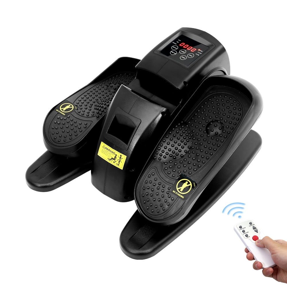 Under Desk Elliptical Machine, Electric Seated Pedal Exerciser, Elipse Leg Exerciser for Seniors Fully Assembled, Compact Elliptical Machine with Touchscreen Display, Remote Control & Non-Slip Pedals