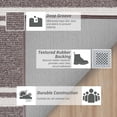 thumbnail image 5 of JAATOP Non-Slip Kitchen Mats, 20"x 32" + 20"x 48" Absorbent Kitchen Rug Set of 2, Washable Mat for Kitchen, Brown, 5 of 8