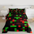 thumbnail image 2 of Homewish Building Blocks Bedding Comforter Set 2pcs for Kids Children Teens,Pixelated Miners Twin Comforter Sets Microfiber,Construction Game Breathable Bedding Set,Ultra Soft Home Decor,Reversible, 2 of 8