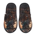 thumbnail image 1 of Fotbe Steampunk Cowboy Cat Pantuflas Peludas para Mujer con Estampado, Zapatillas de Peluche, Zapatos de Invierno para Casa, Uso Interior y Exterior-Large, 1 of 8