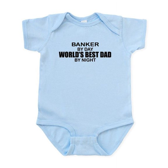CafePress - World's Greatest Dad Banker Infant Bodysuit - Baby Light Bodysuit, Size Newborn - 24 Months