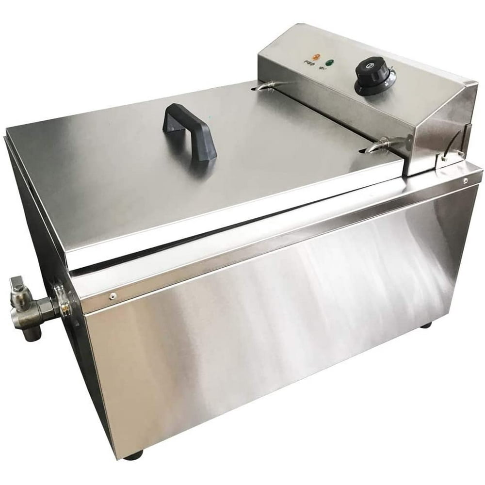 INTBUYING Commerical Shallow Funnel Cake Deep Fryer Frying Machine with