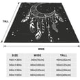 thumbnail image 3 of Throw Blanket Boho Moon Magic Dreamcatcher Couch Blankets Plush Flannel Cover Lightweight Soft for Living Room Bed Sofa Travel Office Camping 50 x 60 Inch, 3 of 6