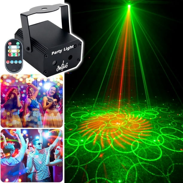Lámpara de discoteca Party Lights KOOT Dj con patrón de proyección