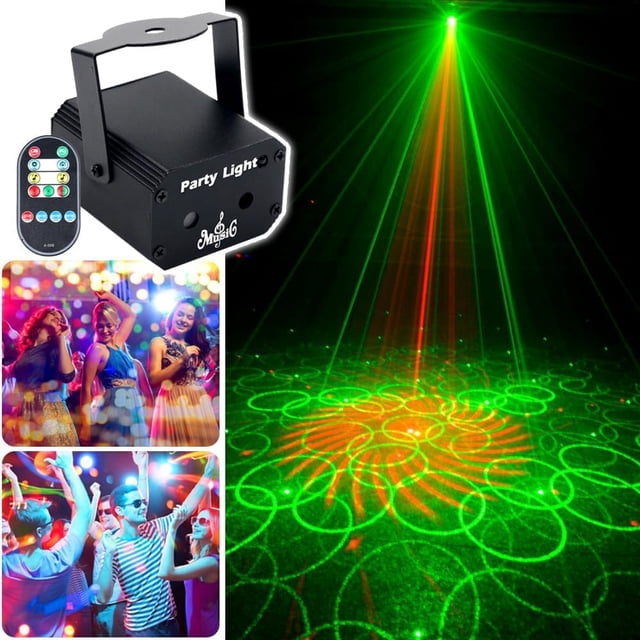 Lámpara de discoteca Party Lights KOOT Dj con patrón de proyección