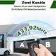 thumbnail image 4 of 2pcs 433.92MHz Remote Control for Garage Door Opener, 2 Channels Handheld Transmitter for RSC2, RSE2, 4 of 5