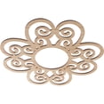 thumbnail image 2 of 26"OD x 8 7/8"ID x 3/8"T Cohen Wood Fretwork Pierced Ceiling Medallion, Alder, 2 of 3