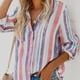 thumbnail image 1 of Camisa A Rayas Con Botones Mujer,Camisa A Rayas Verticales Mujer Blusas A Rayas Para Mujer Camisa A Rayas Mujer Impulsada Por El Rendimiento, 1 of 5