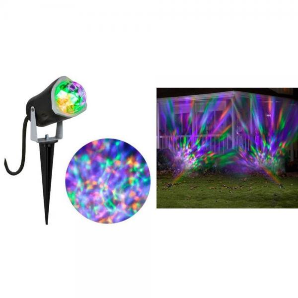Gemmy Lightshow Fire Ice Kaleidoscope Projection Green Purple Orange Spotlight For Halloween Parties Walmart Com Walmart Com