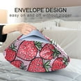 thumbnail image 4 of Yayeee Pillowcase Standard Size Set of 2 Satin Wrinkle Resistant Pillow Case, Sweet Strawberry, 4 of 8