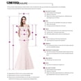 thumbnail image 4 of Vestidos grises para madre de la novia, mangas 2023, encaje con cuentas, Vestido corto para fiesta de boda, 3/4, 4 of 5