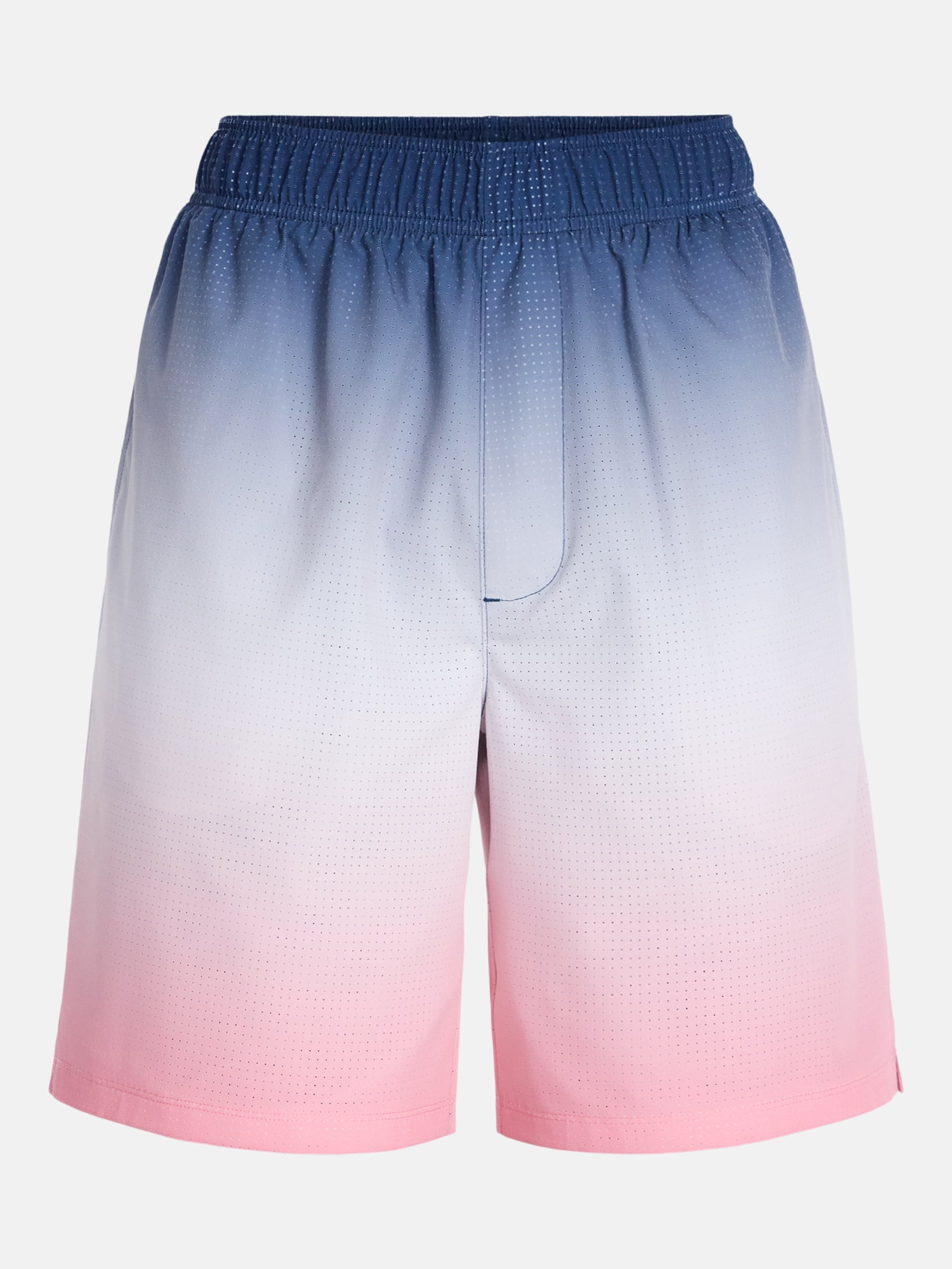 Athletic Works Men's and Big Men's Active Ombre Perforated Woven Performance Shorts, 7" Inseam, Sizes XS-5XL