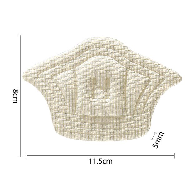 2x Plantillas para zapatos Almohadillas de parche Protector de talón de tamaño ajustable (Blanco delgado) Sywqhk Libre de BPA
