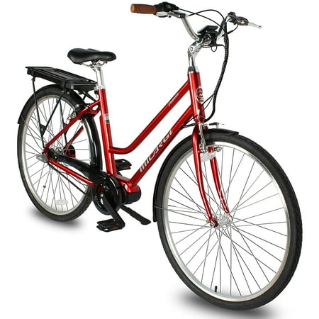 WonderWheels Ebike Lumia 700C Electric City Bike Mid-Drive 250W 26V - Red