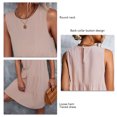 thumbnail image 4 of Vestido Escalonado Para Mujer, Vestido Sin Mangas Con Cuello Redondo, Gran Regalo, Múltiples Escenarios Aplicables, Tela Suave, Fácil de Usar, Mano de Obra Fina, 4 of 6