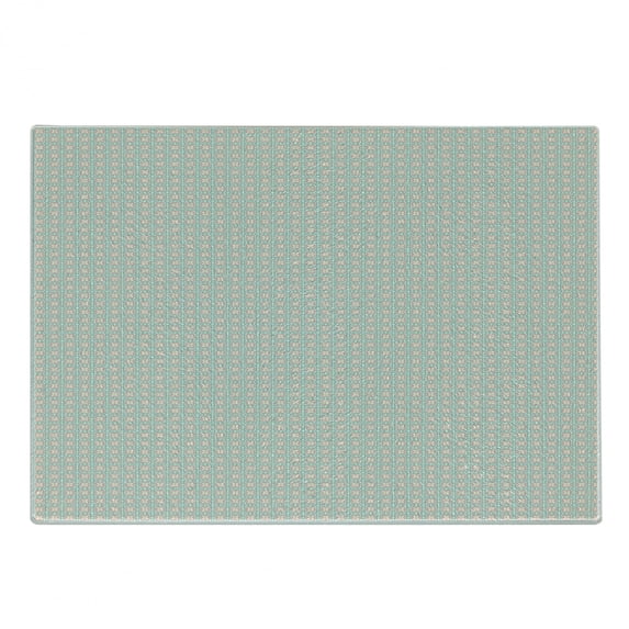 Geometric Cutting Board, Grid Style Geometric Arrangement Abstract Art Chevron Zigzags Lines, Decorative Tempered Glass Cutting and Serving Board, in 3 Sizes, by Ambesonne