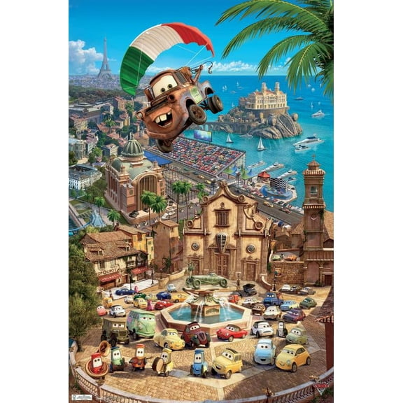 Disney Pixar Cars 2 - Triptych 3 Wall Poster, 22.375" x 34"