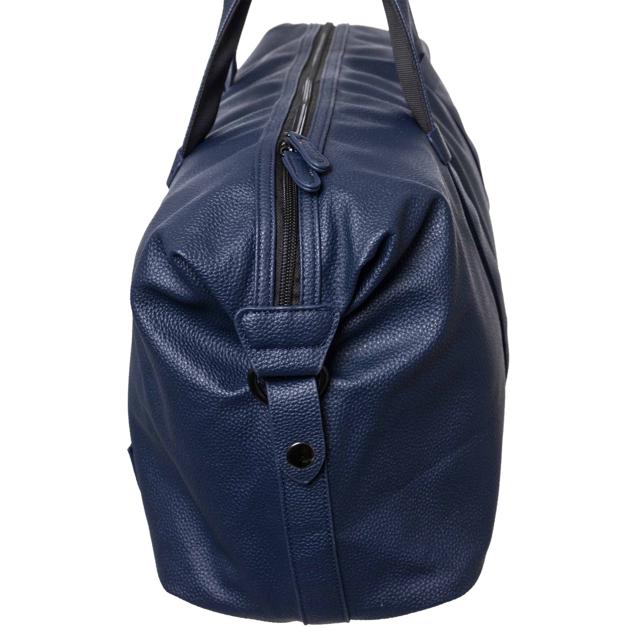 X RAY JEANS Mens Pebbled Faux Leather Travel Duffel Bag, Navy, OS