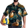 thumbnail image 4 of Platypus Men's Casual Poplin Button Down Short Sleeve Shirts for Summer Beach - Unisex, 4 of 6