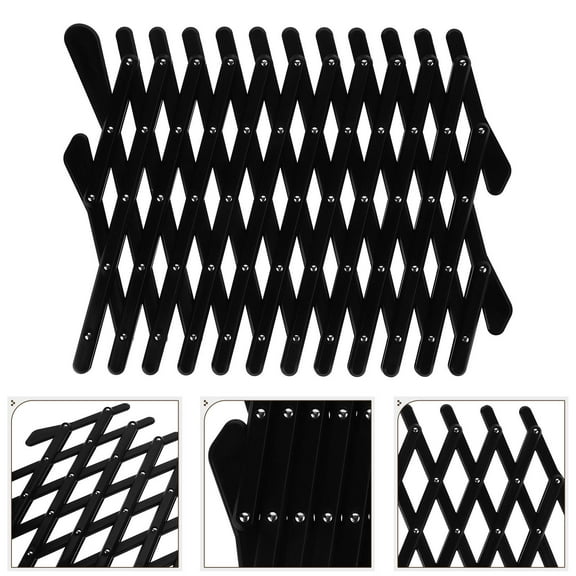 PAMINGONO Car Barrier For Dogs Car Dog Fence PP Black Adjustable Design 1Pack