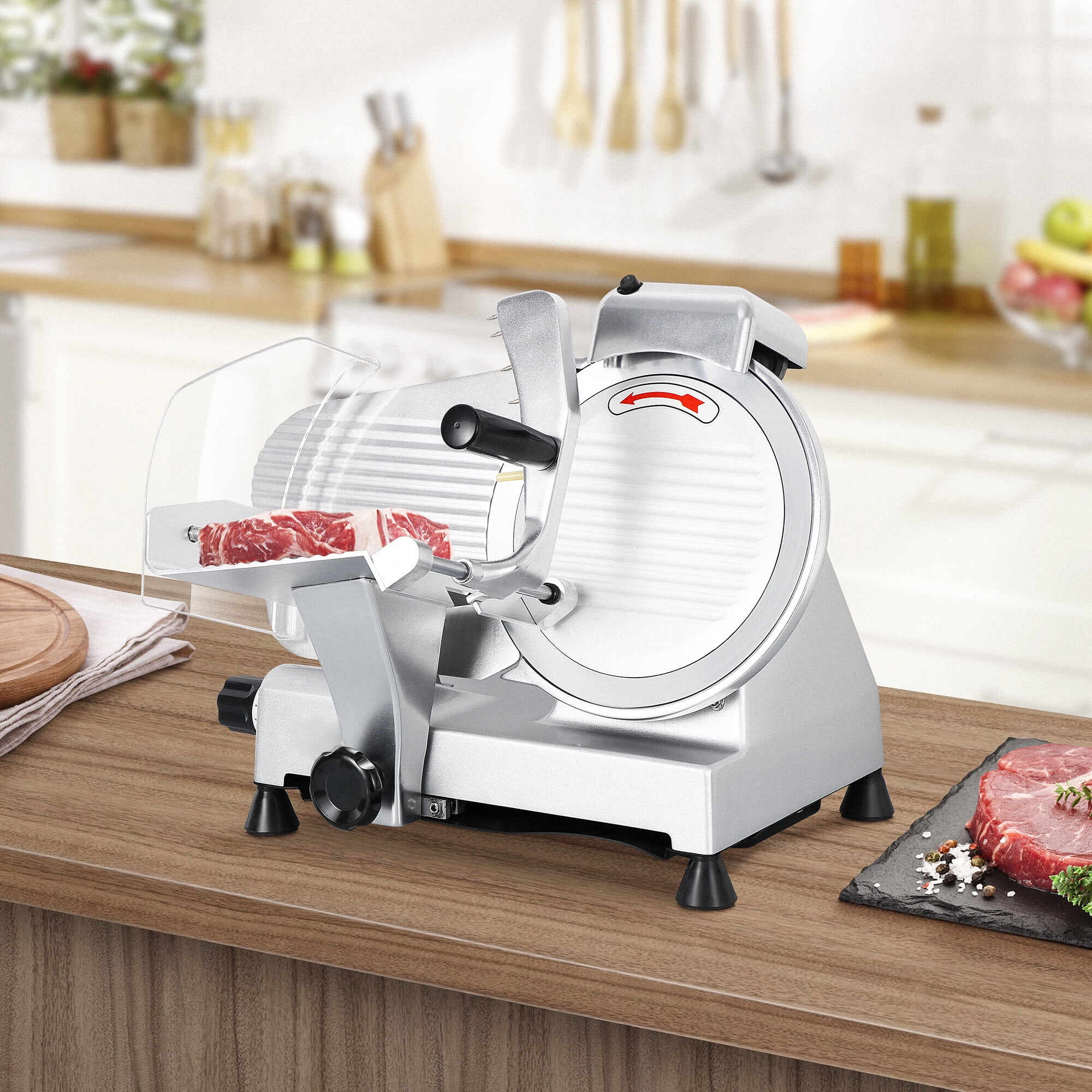 Meat Slicer 10 Blade Home Deli Food Slice Premium Quality Kitchen Countertop Business Commercial