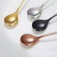 thumbnail image 2 of Stainless Steel Titanium-coated Coffee Spoons Musical Note Pattern Stirring Spoon Dessert Scoop Tableware (Primary Color), 2 of 8