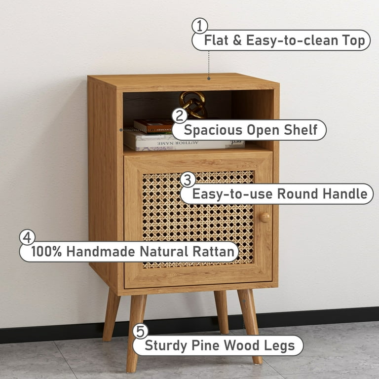 RATTAN SIDE TABLE モモナチュラル MOMO NATURAL | モモ ナチュラル