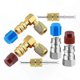thumbnail image 1 of 90° Quick Coupler Valve Adapter Kit for AC Fitting Conversion, R12 to R134A Retrofit Solution, 1 of 5