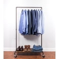 thumbnail image 3 of Real Home Innovations Heavy Duty Garment Rack, Metal and Wood, Black and Brown, 3 of 8