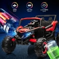 thumbnail image 4 of EastVita Ride on UTV Car, 24V Ride on Car Battery Powerd Electric Off-Road UTV Car w/Remote Control, 200W Motor, Spring Suspension, Music, LED Lights, ATV, Red, 4 of 7