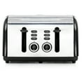 thumbnail image 2 of Redmond 4-Slice Wide Slot 1400W Stainless Steel Toaster in Black, 2 of 5